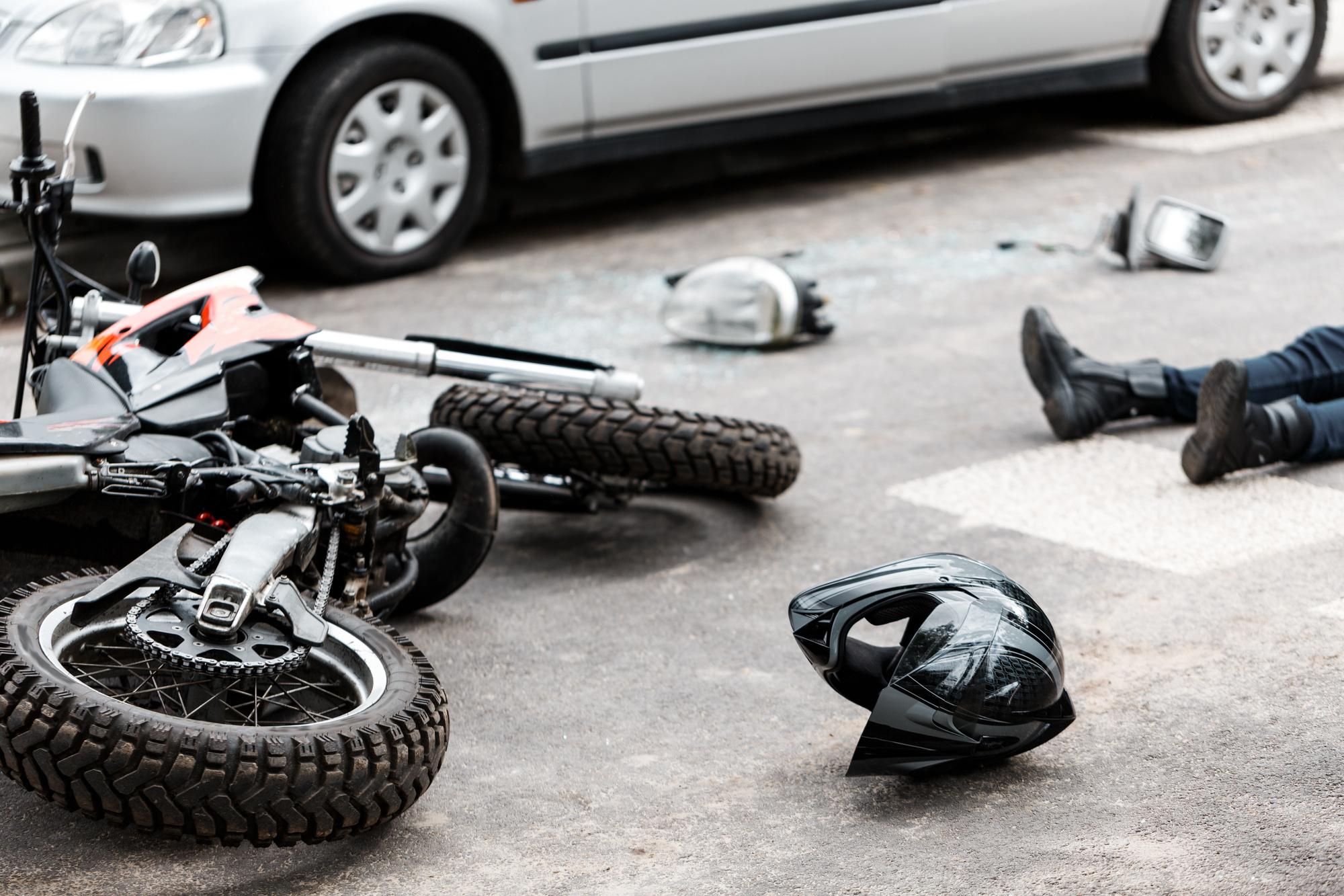 involved in a motorcycle accident